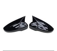 Coque Rétroviseur Exterieur Pour VW Pour Golf 6 MK6 Pour GTI Pour GTD 2009-2013 2x Couvercle De Rétroviseur Latéral Aspect Carbone Couvercle De Capuchon De Rétroviseur Latéral(1 pair black)
