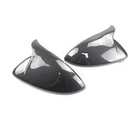 Coque Rétroviseur Exterieur Pour VW Pour Golf 7 MK7 MK7.5 Pour GTI R Pour GTE Pour GTD 2013-2020 Coque De Rétroviseur Latéral En Forme De Corne Noire Aspect Fibre De Carbone(Carbon Fiber Look)
