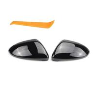 Coque Rétroviseur Exterieur Pour VW Pour Golf 7 MK7 MK7.5 Pour GTI R Pour GTE Pour GTD 2013-2020 Coque De Rétroviseur Latéral En Fibre De Carbone Motif Noir(Black)