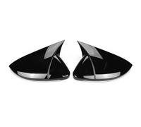 Coque Rétroviseur Exterieur Pour VW Pour Golf 7 MK7 MK7.5 R Pour GTI 2014-2019 Couvercle Rétroviseur Latéral Voiture Boîtier Porte Extérieur Garniture Coque Autocollant ABS(Gloss Black)