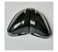 Coque Rétroviseur Exterieur Pour VW Pour Golf MK8 VIII 8 Côtés 2020 2021 2022 Coques De Rétroviseurs (aspect Carbone) Noir Brillant Pour GTD(Carbon with holes)