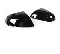 Coque Retroviseur Exterieur Voiture pour Q5 SQ5 FY 2018-2024 Q7 SQ7 4M 2016-2024 Couvercle Rétroviseur Latéral Remplacement en Fiber Carbone Noir Brillant(1 Pair Black)