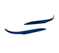 Coque rétroviseur Garniture De Couverture De Rétroviseurs Latéraux Pour Venza Pour Harrier 2020 2021 2022 2023 Chrome Rétroviseur Capuchon Autocollants Accessoires(Blue Mirror trim)