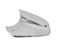 Coque Rétroviseur Gauche Latérale Voiture Argent Chromé Pour Tesla Pour Modèle S 2014 - 2021 Rétroviseur Boîtier Inférieur Capuchons Support Remplacement Cache Rétroviseur(La gauche)