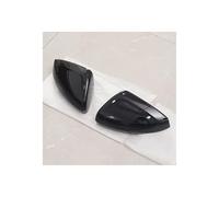 Coque Rétroviseur Latéral Coque Protection Rétroviseur Latéral Noir Brillant pour Polo MK6 2019-2023 Rétroviseur Couvercle(Glass Black 1 Pair)