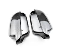 Coque Rétroviseur Pour A4 A5 B8 A3 8P A6 C6 Q3 Noir Brillant Remplacement Complet Avec Clips Rétroviseurs Latéraux Porte Voiture Capuchons Couvercle Rétroviseur(Carbon Look)