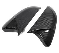 Coque Rétroviseur Pour Civic 2016-2020 Cache Latéral Aile Garniture Porte Autocollant ABS Effet Fibre Carbone Noir Brillant(M Style Carbon Look)