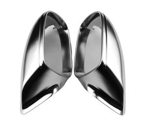 Coque Rétroviseur Pour Q5 2009 2010 2011 2012 2013 2014 2015 2016 Mat Chrome Argent Rétroviseur Latéral Revêtement D'habillage Capuchon Coque Boîtier 2 Pièces Coque Extérieur(With Lane assist)