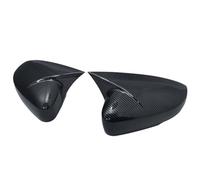 Coque Rétroviseur Pour VW Pour Polo Mk5 6R 6C V 2009-2017 Noir Brillant Aile Latérale Rétroviseur Housse Capuchons Coque Remplacer Coques Remplacement Rétroviseurs(Carbon fiber pattern)