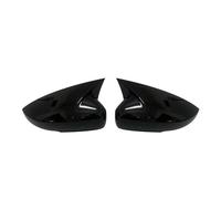 Coque Rétroviseur Pour VW Pour Polo Mk5 6R 6C V 2009-2017 Paire Couvercle Rétroviseur Aile Latérale Couvercle Boîtier Vue Arrière Casquettes Coque Noir Brillant Voiture Rétroviseur Capuchon(Glossy Bla