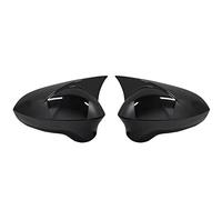 Coque Rétroviseur Voiture 2 Pièces Capuchons Couverture Rétroviseur Latéral Pour Siège Pour LEON 1P Aile De Porte Remplacer La Paire Externes Vue Arrière Noir Rétroviseur Couvre(Black One Pair)