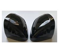 Coque Rétroviseur Voiture 2 Pièces Capuchons De Rétroviseur Latéral Noir Pour A4 A5 B9 2017 2018 2019 S4 S5 RS5 Remplacer Les Couvertures Perle Brillant Rétroviseur Couvre(No blind spot hole)