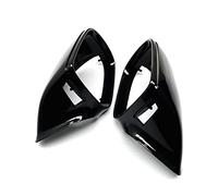 Coque Rétroviseur Voiture Capuchons Boîtier Rétroviseur D'aile Latérale Noir Brillant pour A-UDI Q5 SQ5 8R 2009-2017 & Q7 4L Facelift 2010-2015 Rétroviseur Capuchons (Couleur : with Lane Assist)