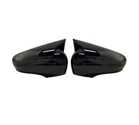 Coque Rétroviseur Voiture pour Clio 4 Mk4 2012-2019 Noir Brillant Fiber Carbone Voiture Côté Aile Rétroviseur Couvercle Capuchon Chauve-Souris Rétroviseur Couverture Boîtier Rétroviseur (Color : Brig