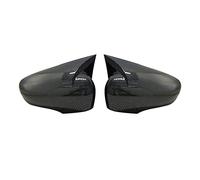 Coque Rétroviseur Voiture pour Clio 4 Mk4 2012-2019 Noir Brillant Fiber Carbone Voiture Côté Aile Rétroviseur Couvercle Capuchon Chauve-Souris Rétroviseur Couverture Boîtier Rétroviseur (Color : Carb