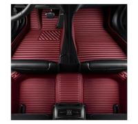 Coque Rétroviseur Voiture Pour F10 série 5 2010-2016 année détails intérieurs accessoires voiture tapis rayé tapis sol voiture en cuir Pu Rétroviseur Couverture(Wine red)