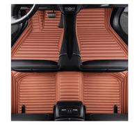 Coque Rétroviseur Voiture Pour GLK 2008-2014 2009 2010 2011 2012 2013 année détails intérieurs accessoires voiture tapis rayé tapis sol voiture en cuir Pu Rétroviseur Couverture(Brown)