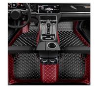 Coque Rétroviseur Voiture Pour série 3 pour E36 1990-2000 pour E46 pour E90 pour E92 coupé pour E93 accessoires intérieurs tapis cuir Custom Car tapis Rétroviseur Couverture(Wine Red Black)