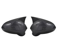 Coque Rétroviseur Voiture Pour Siège Pour Ibiza Mk4 6J Étui De Protection Rétroviseur Arrière Capuchon 2009 2017 Plastique ABS 2 Pièces Rétroviseur Couvre(Fibre de carbone)