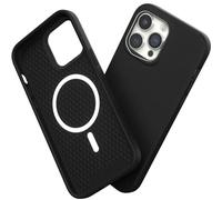 RhinoShield Coque Compatible avec [iPhone 15] SolidSuit Compatible avec Magsafe - Coque Fine avec Technologie d'absorption des Chocs et Finition Premium Mate - Noir