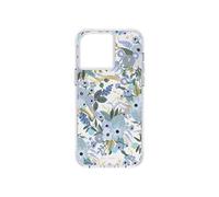 Coque Rifle Paper Garden Party Compatible avec le MagSafe pour iPhone 14 Pro Bleu-BLEU