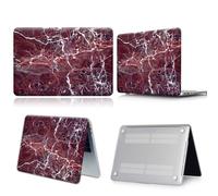 Coque rigide à motif de marbre pour Macbook - For AIR 13 A1369 A1466 - 9. White Vein en rouge