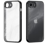 COQUE RIGIDE AIMO DUX DUCIS POUR APPLE IPHONE 16E TRANSPARENT CONTOUR NOIR