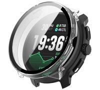 Coque rigide avec film de protection d'écran compatible avec Suunto Race 2, protection complète, anti-rayures, anti-poussière, ultra fine, pour Suunto Race 2 (transparent)