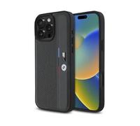 Coque Rigide Bmw Bmhcp16X23Pupva Pour Iphone 16 Pro Max 6,9 Pouces, Anthracite/Anthracite, Finition M Perforée Tricolore