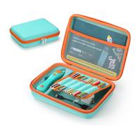 Coque rigide compatible avec 3Doodler Start+ Essentials (2023 2024) pour stylos 3D pour enfants, étui de transport pour recharge de filament d'impression et chargeur USB, vert (boîte uniquement)