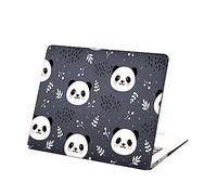 Coque Rigide Compatible avec Macbook Air 13 Pouces Modèle A2337 M1 A2179 A1932 2020 2019 2018 avec Retina Display Touch ID, Ultra Slim Mat Étui Plastique, Panda Mignon