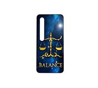 Coque rigide compatible pour Xiaomi Mi 10 Astrologie Signe du Zodiaque Balance 07