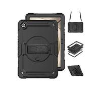 Coque rigide,Coque pour Samsung Galaxy Tab A9 Plus Accezz Rugged Backcover Shoulder Strap Noir G