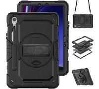 Accezz Coque arrière Defender XT pour Samsung Galaxy Tab S10 Lite / S9 11 pouces / S10 FE / S9 FE 10.9 pouces - Noir