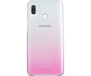 Coque rigide dégradée rose et transparente Evolution Samsung pour Galaxy A40