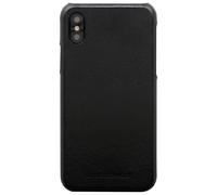 Coque pour iPhone XS Max Rigide en Cuir Noir