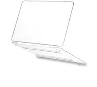 Coque rigide en plastique pour MacBook Air 13" à écran Retina et Touch ID avec protecteur de clavier, protecteur d'écran et protection pour webcam, transparent