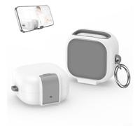 Coque rigide en polycarbonate pour Samsung Galaxy Buds 4 Pro - Coque antichoc avec finition mate anti-rayures (blanc)