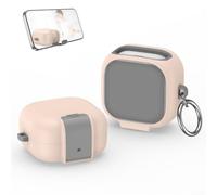 Coque rigide en polycarbonate pour Samsung Galaxy Buds 4 Pro - Coque antichoc avec finition mate anti-rayures (rose)