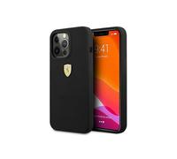 Ferrari FESSIHCP13XBK Etui en silicone, noir - iPhone 13 Pro Max