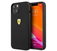 Coque rigide en silicone noire Ferrari pour iPhone 13 mini