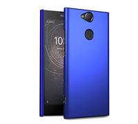 Coque rigide et fine pour Sony Xperia XA2 5,2" avec film protecteur d'écran Bleu