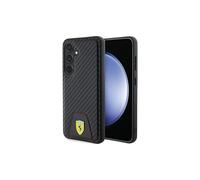 Coque rigide Ferrari Carbon Stitched Bottom pour Samsung Galaxy S24 6.2" Noir - FEHCS24SN3PUK