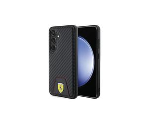 Coque rigide Ferrari Carbon Stitched Bottom pour Samsung Galaxy S24 6.2" Noir - FEHCS24SN3PUK