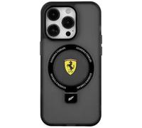 Ferrari Coque pour iPhone 15 (6,1") FEHMP15SUSCAK – Noir, coque rigide avec anneau Collection 2023