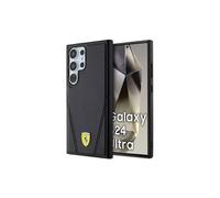 Coque rigide Ferrari Hot Stamp V Line avec MagSafe pour Samsung Galaxy S24 Ultra 6,8" Noir - FEHMS24LP3BAK