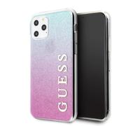 Coque rigide Guess GUHCN58PCUGLPBL pour iPhone 11 Pro rose-bleu/rose-bleu dégrad