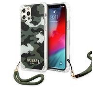 Coque rigide Guess pour iPhone 12 Pro Max, motif camouflage vert