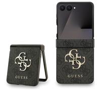 Coque Rigide Guess Pour Samsung Galaxy Z Flip 7, Housse Motif, Similicuir