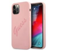 Coque rigide Guess Script Rose pour iPhone 12 Pro Max